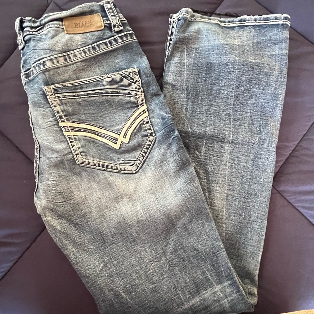 Buckle Black Brand Faded Blue Bootleg Jeans 34L